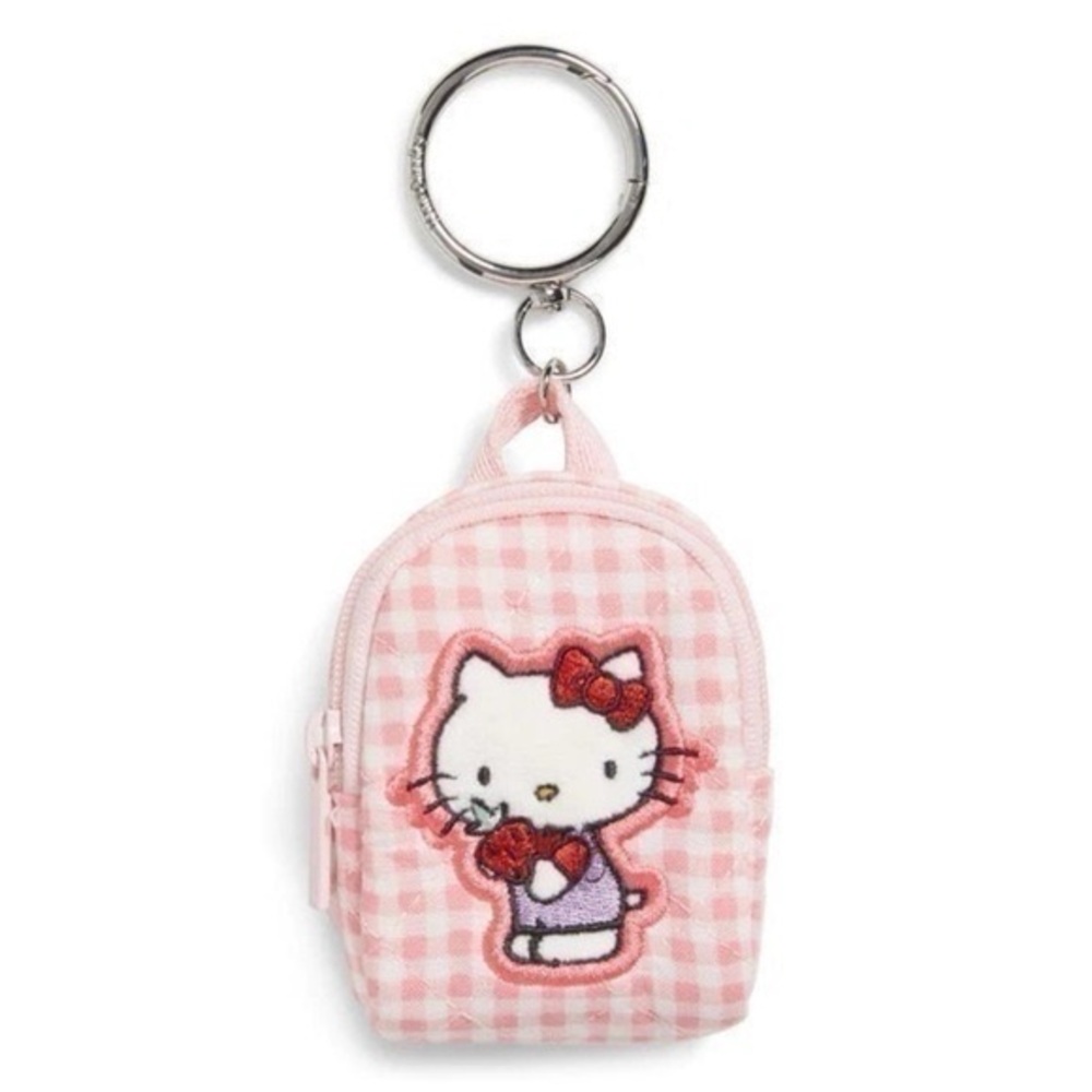 Vera Bradley Pink Checkered Key Holder